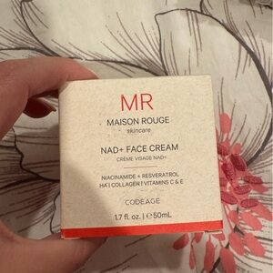 Maison rouge nad face cream 
NAD+ Face Cream - Cream and Red